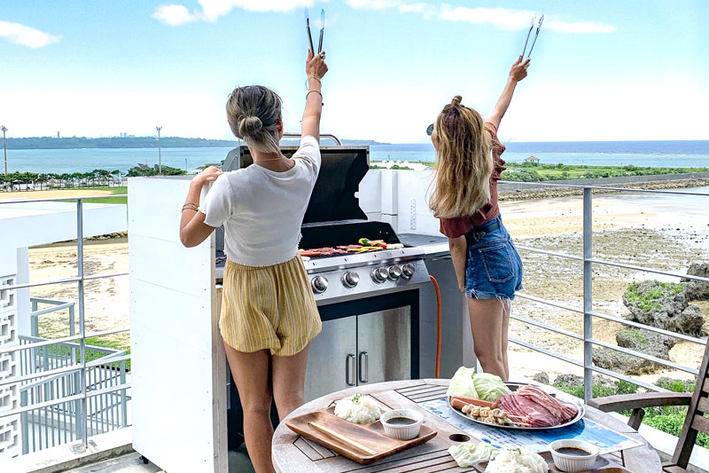 海風を感じながらのんびりBBQ